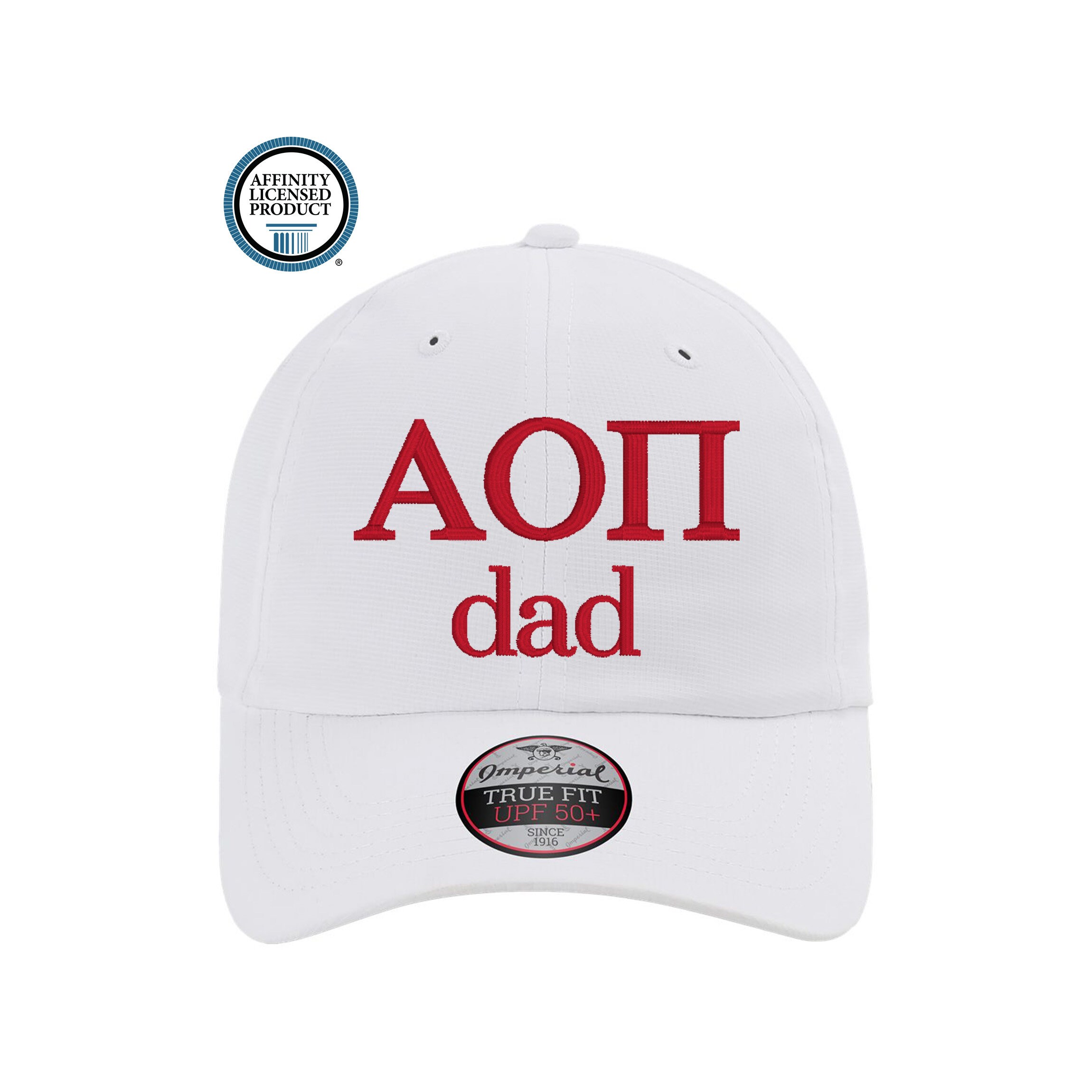 Official ALPHA OMICRON PI Dad Embroidered Baseball Cap