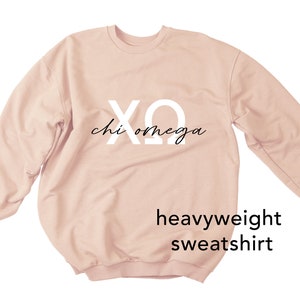 Chi Omega Sorority Regular/Heavyweight Sweatshirt - Sorority Sweatshirt - Chi Omega Sweatshirt - Sorority Gifts - Bid Day Gift