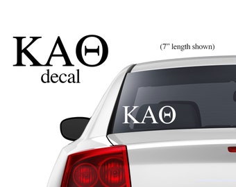 Official KAPPA ALPHA THETA Car Decal