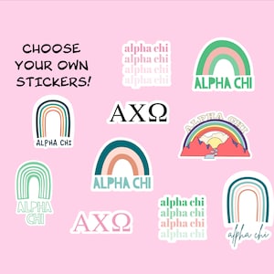 Offizielle ALPHA CHI OMEGA Sorority Sticker Pack