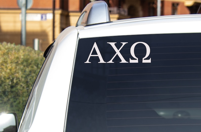Alpha Chi Omega Decal Sorority Decal Sorority Car Sticker Etsy