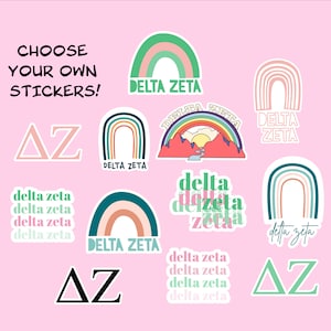 Der offizielle DELTA ZETA Sorority Sticker Pack