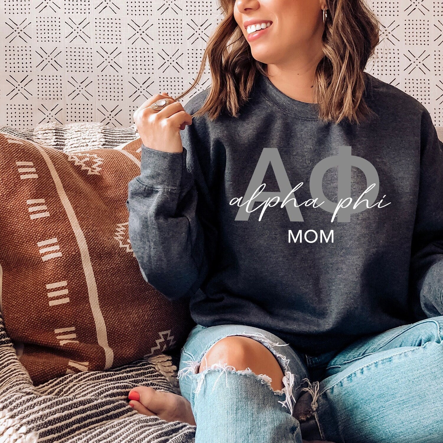 Alpha Phi Sweatshirt Etsy