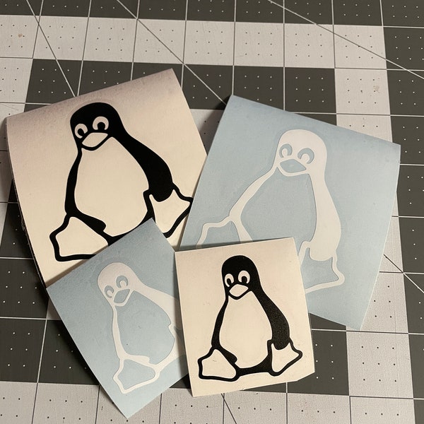 Linux Penguin Logo Vinyl Decal Sticker