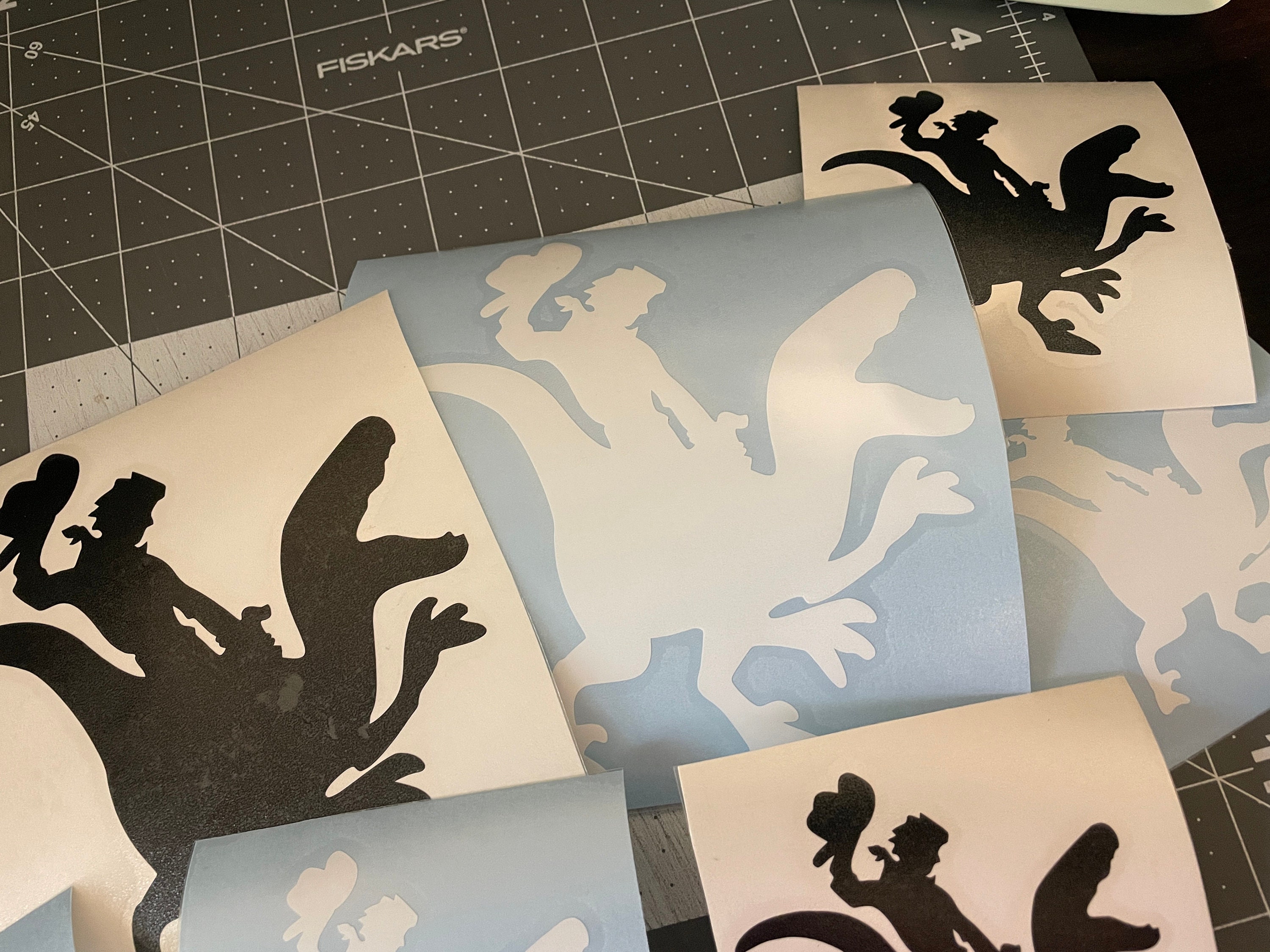 Cowboy Riding Dinosaur Raptor Vinyl Decal Sticker - Etsy