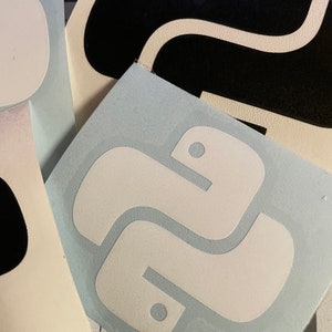 Python Logo Symbol Vinyl Decal Sticker - Etsy