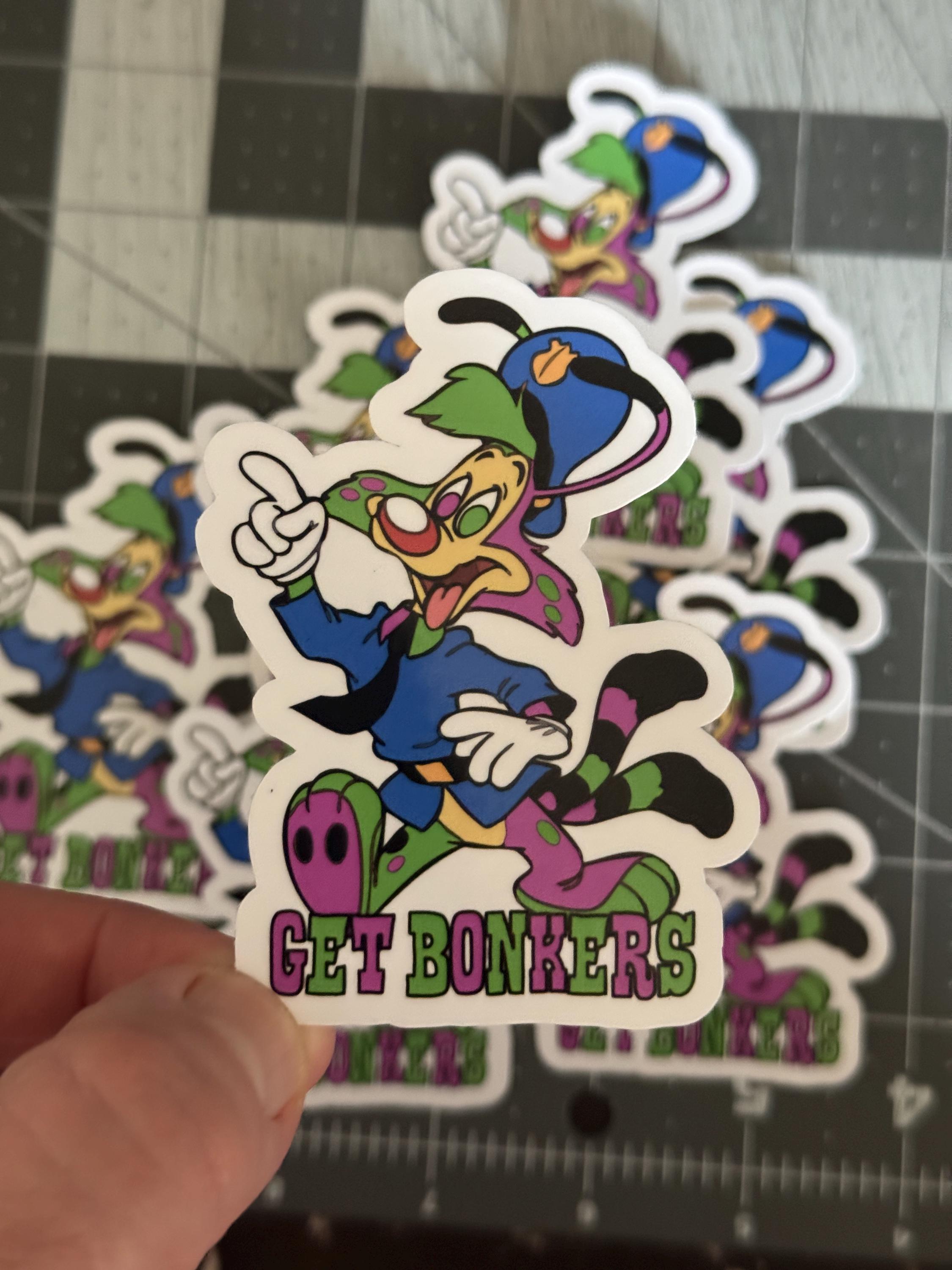 Bonkers Die Cut Sticker: 90s Cartoon Nostalgia, Waterproof Vinyl - Etsy