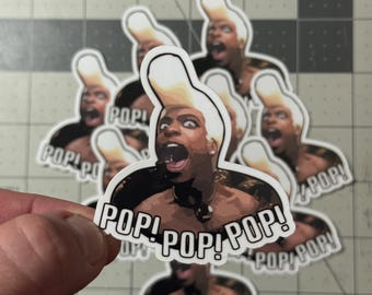 Fifth Element Ruby Rhod Pop Pop Pop Sticker Cult Movie Quote Vinyl Die Cut Waterproof Laptop Car Water Bottle