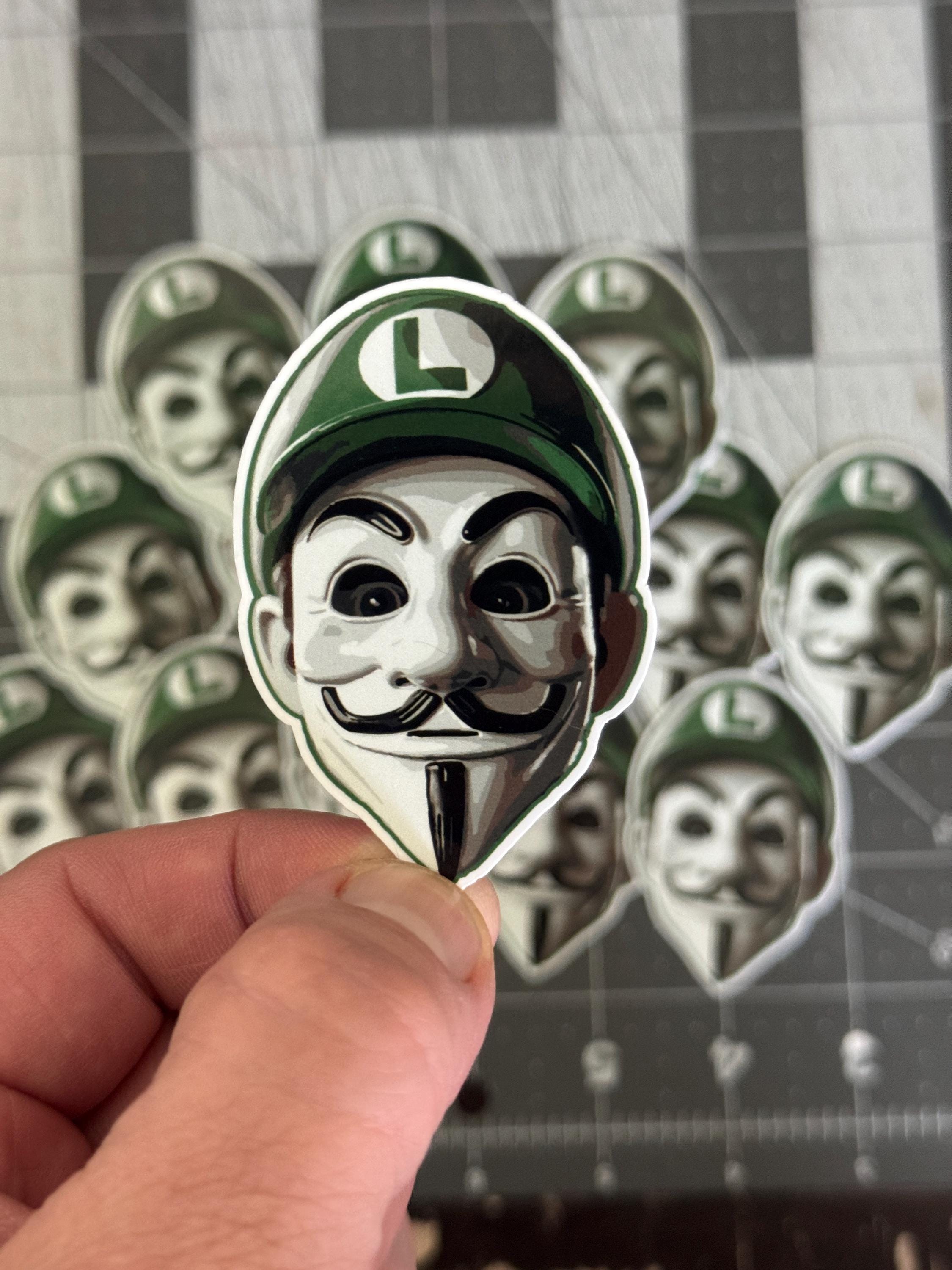 Anonymous Guy Fawkes Mask Die-Cut Vinyl Decal – JDM Sticker For Car/Truck/SUV