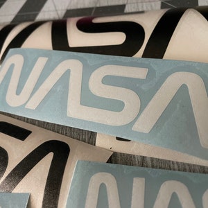 NASA Logo Vinyl Decal, Space Agency Sticker, Sci-Fi Die Cut, Waterproof Car and Laptop Decor, Astronaut Fan Gift