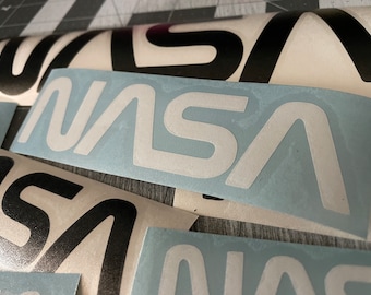 NASA Logo Vinyl Decal: Waterproof Space Agency Sticker