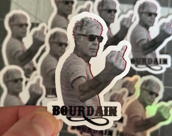 Anthony Bourdain Die Cut Sticker Chef Travel Foodie Quote Funny Celebrity Kitchen Waterproof Vinyl Sticker