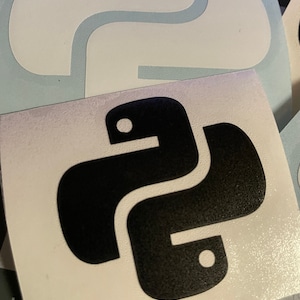 Python Logo Symbol Vinyl Decal Sticker - Etsy