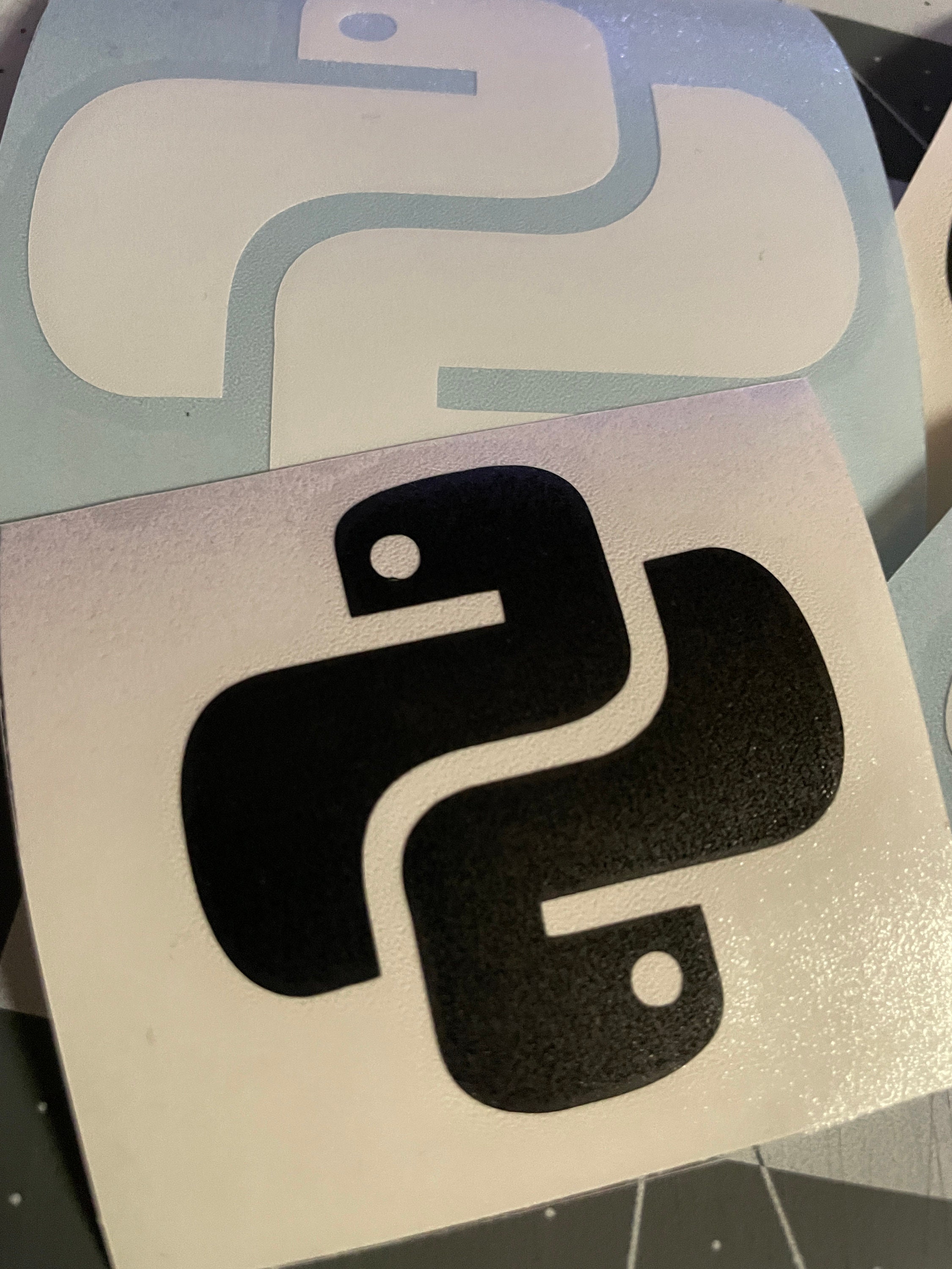 Python Logo Symbol Vinyl Decal Sticker | Etsy