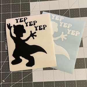 Yep Yep Yep Ducky Land Before Time Vinyl Decal Sticker