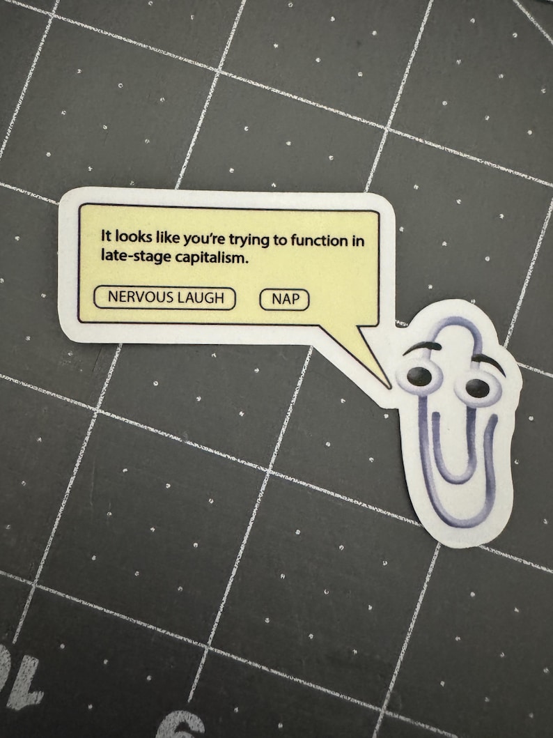 Clippy Sticker Pack Funny Office Die Cut Stickers Microsoft Paperclip ...