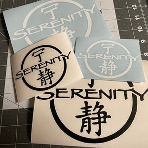 Serenity Firefly Symbol Vinyl Decal: Sci-Fi Car/Laptop Decor