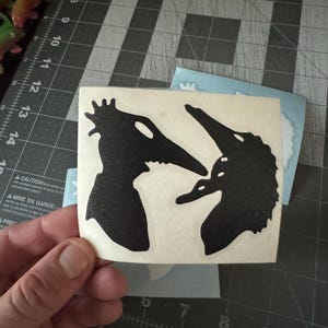 Beetlejuice Adam & Barbara Vinyl Decal: Spooky Maitland Couple Sticker