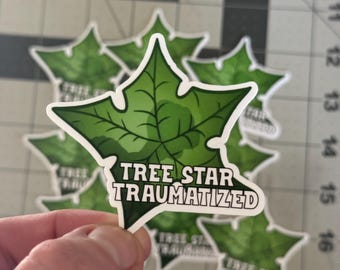 Tree Star Traumatized Sticker Land Before Time Nostalgia Vinyl Die Cut Waterproof Laptop Car Water Bottle