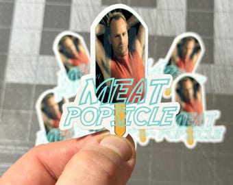Pegatina de paleta de carne del Quinto Elemento Korben Dallas Bruce Willis Película de ciencia ficción de los 90 Pegatina troquelada