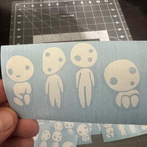 Kodama Forest Spirit Vinyl Sticker Princess Mononoke Die Cut Waterproof Car Laptop Decal