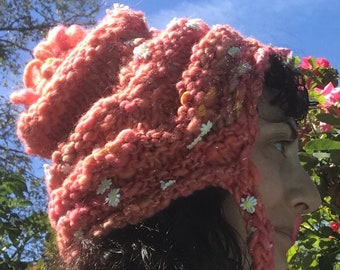 Easy Knitting Pattern Daisy Chain Hat Knit Pattern