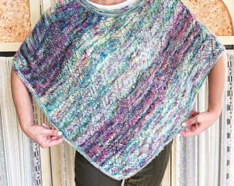 Lacy Bits Poncho Knit Pattern