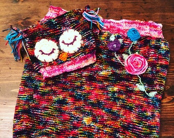 Life's A Hoot Owl Knit Swaddle Sack Pattern (Digital Download)