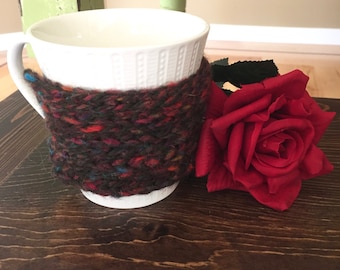 Tasse à café cosy / manchon (Hug un Mug câblé Tweed)
