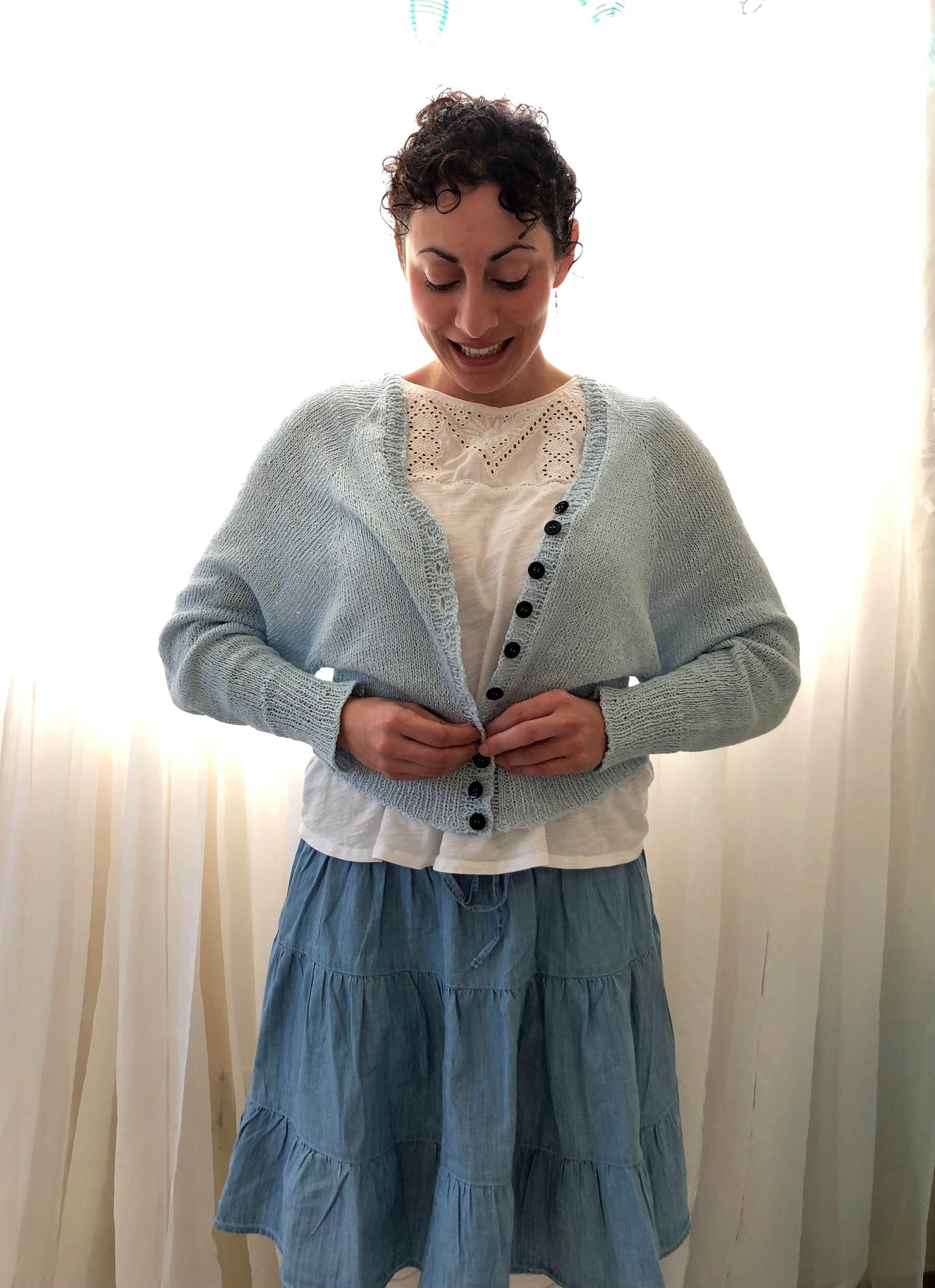 andmary♥candy sleeve knit set cardigan Candy Cardigan Knit Pattern - Etsy