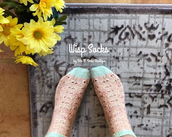 Wisp Socks Knit Pattern DIGITAL DOWNLOAD