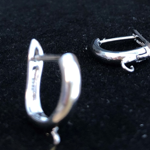 3 paires de boucles d'oreilles à levier en argent sterling de qualité supérieure