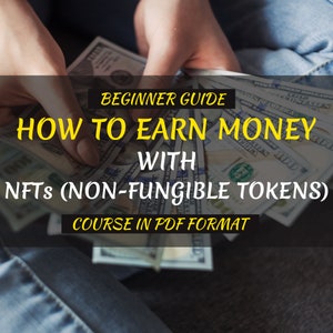 Puede incluir: Una guía para principiantes sobre cómo ganar dinero con NFT (Tokens no fungibles) en formato PDF. La imagen muestra a una persona sosteniendo una pila de billetes de dólar estadounidense.