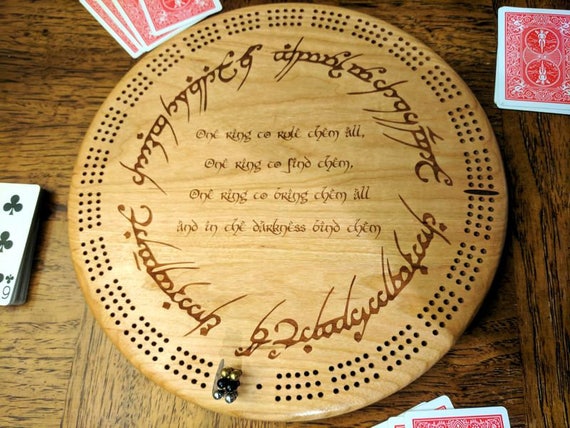 The One Ring Cribbage Board Etsy