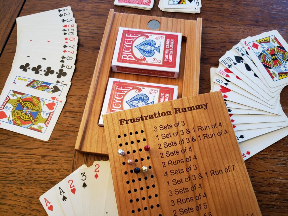 Travel Frustration Rummy Game Board Deluxe Travel Frustration Rummy Game Board Deluxe