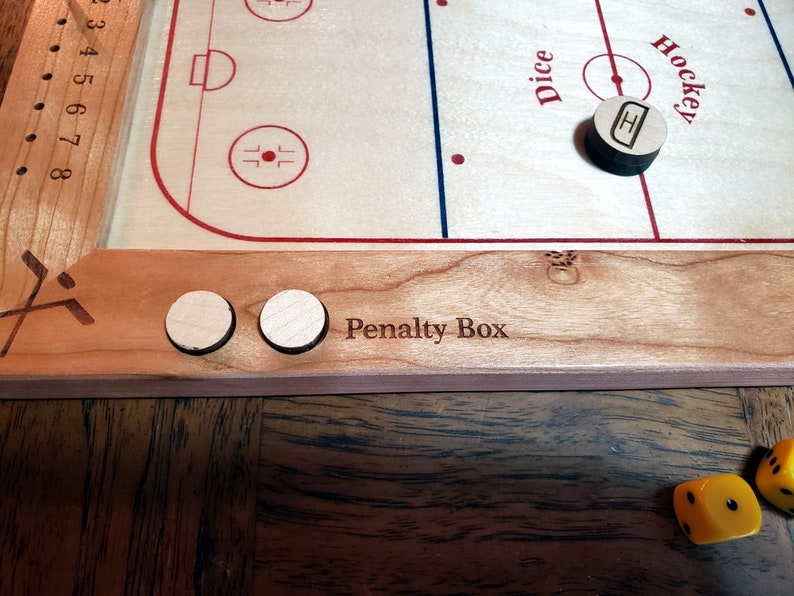 Dice Hockey Fast Paced Hockey Game Etsy Canada