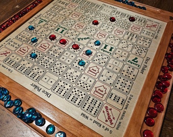 Dice Poker Game Board