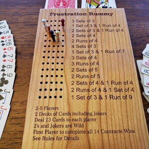 Deluxe / Travel Frustration Rummy Board - Etsy