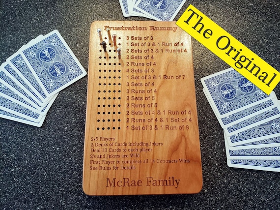 New Wooden Rummy Board Game plastic Tile,rummikub, Handmade, Logic ...