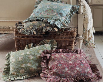 William Morris Cushion Cover - William Morris - UK Handmade Cushion Cover, Luxury Decorative Pillow, New Home Gift Idea