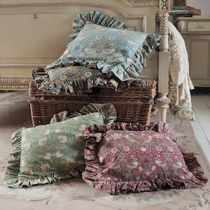 William Morris Cushion Cover - William Morris - UK Handmade Cushion Cover, Luxury Decorative Pillow, New Home Gift Idea