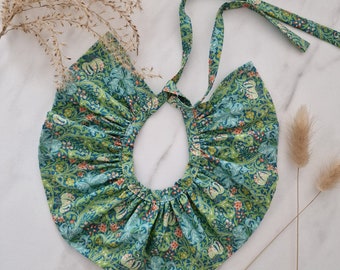 Beautiful Detachable William Morris Golden Lily | Baby Ruffle Collar | Detachable Collar | Removeable Collar | Frill Collar