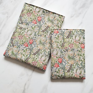 William Morris, Golden Lily, livre, pochette pour Kindle pour iPad, cartable, protège-livre, housse en tissu avec protège-poche Broché