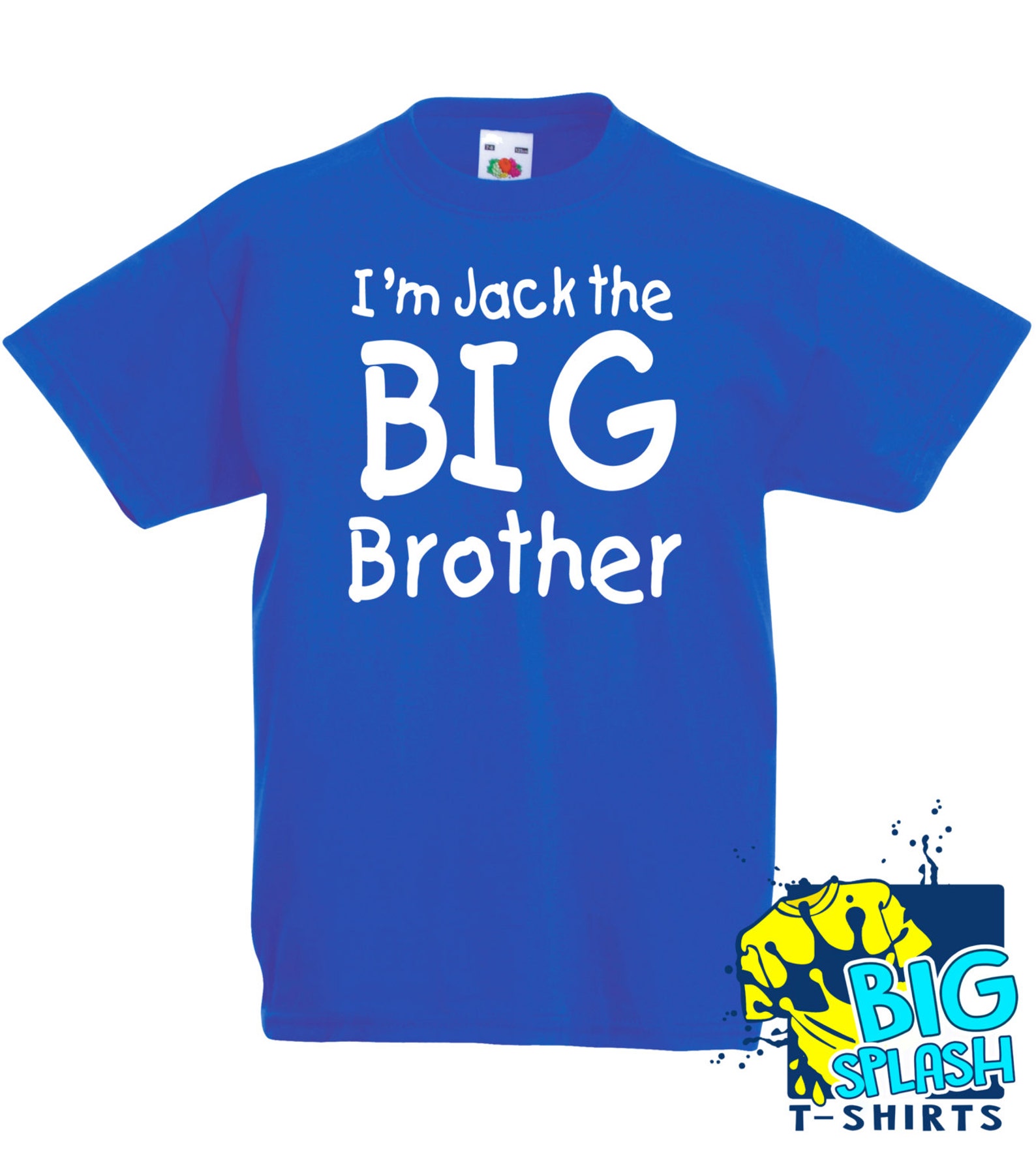 Personalised Big Brother Tshirt. i'm the Big Etsy
