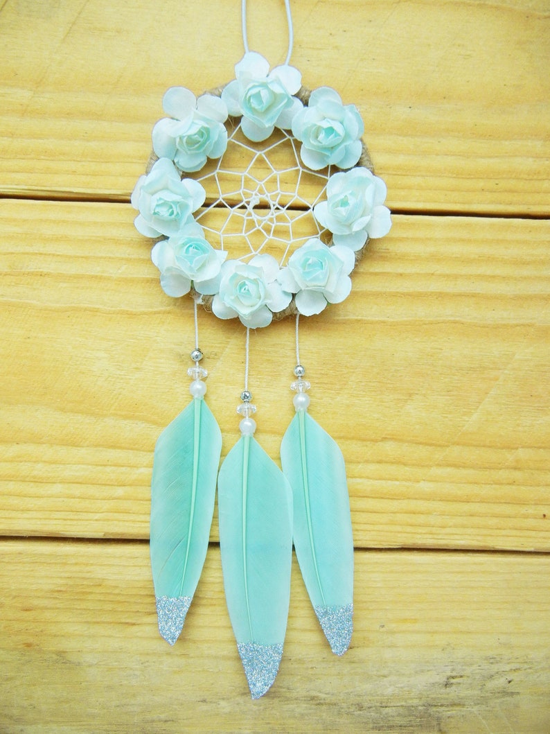Mint Car Accessory for Women Dreamcatcher Rearview Mirror Etsy
