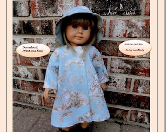 Doll Clothes PDF Pattern for 18'' American Girl by Elna AG-4