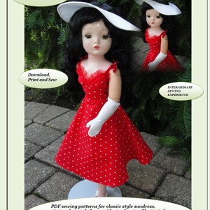 Doll Clothes PDF Pattern for Vintage 20&#39;&#39; MA Cissy  Doll by NVME 20VC-7