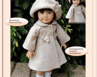 Dolls,Clothes,18'',American Girl Patterns: 4896 18'' DOLL JACKET