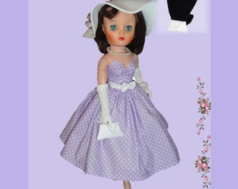 Doll Clothes PDF Pattern for Vintage 19&#39;&#39; Uneeda Dollikin  Doll by NVME 19UD-2