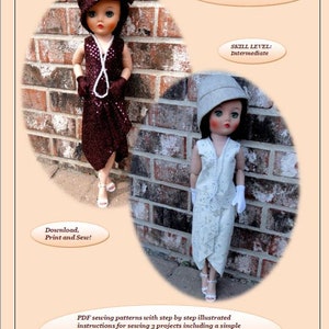 Doll Clothes PDF Pattern for Vintage 20&#39;&#39; MA Cissy Doll by NVME 20VC-30